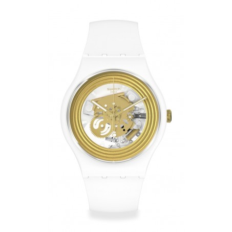 Swatch - Originals New Gent Biosourced GOLDEN RINGS WHITE SO29W107 Uhr