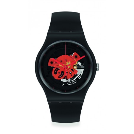 Swatch - Originals New Gent TIME TO RED BIG SO32B110 Uhr