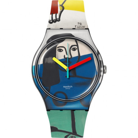 Swatch - x Tate Gallery Leger`s two Women holding Flowers SUOZ363 Uhr