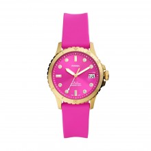 Fossil - FB-01 Three-Hand Date Pink Silicone Damenuhren / Herrenuhren Online Shop - günstig kaufen bei Studer & Hänni AG