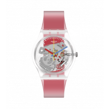 Swatch - Originals Gent CLEARLY RED STRIPED Damenuhren / Herrenuhren Online Shop - günstig kaufen bei Studer & Hänni AG